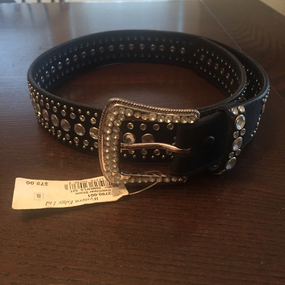 Ariat Accessories - Western Edge Ltd Black Belt with Bling NWT